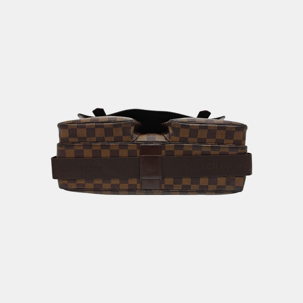 BROADWAY Damier Ebene Coated Canvas Brown