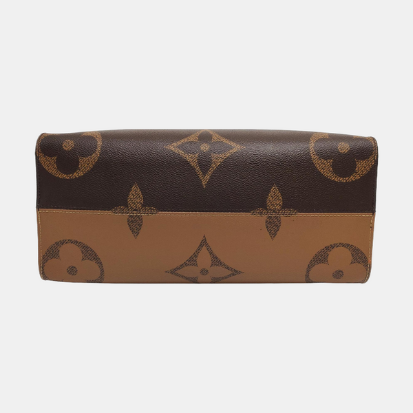 ONTHEGO MM Monogram Coated Canvas Brown