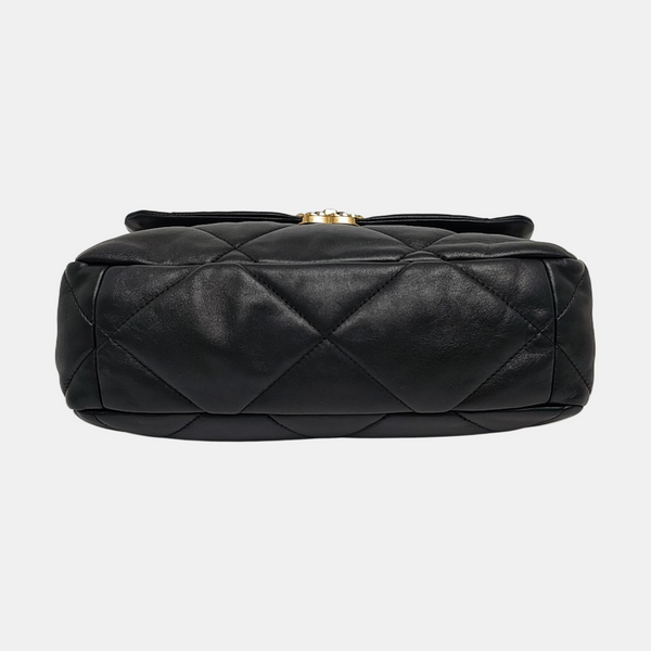 CHANEL 19 Medium Quilted Lambskin Black