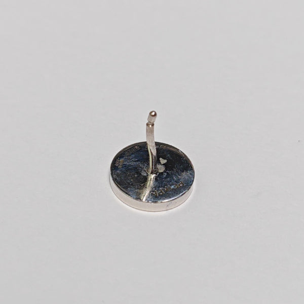 18k White Gold Black Stud Earring