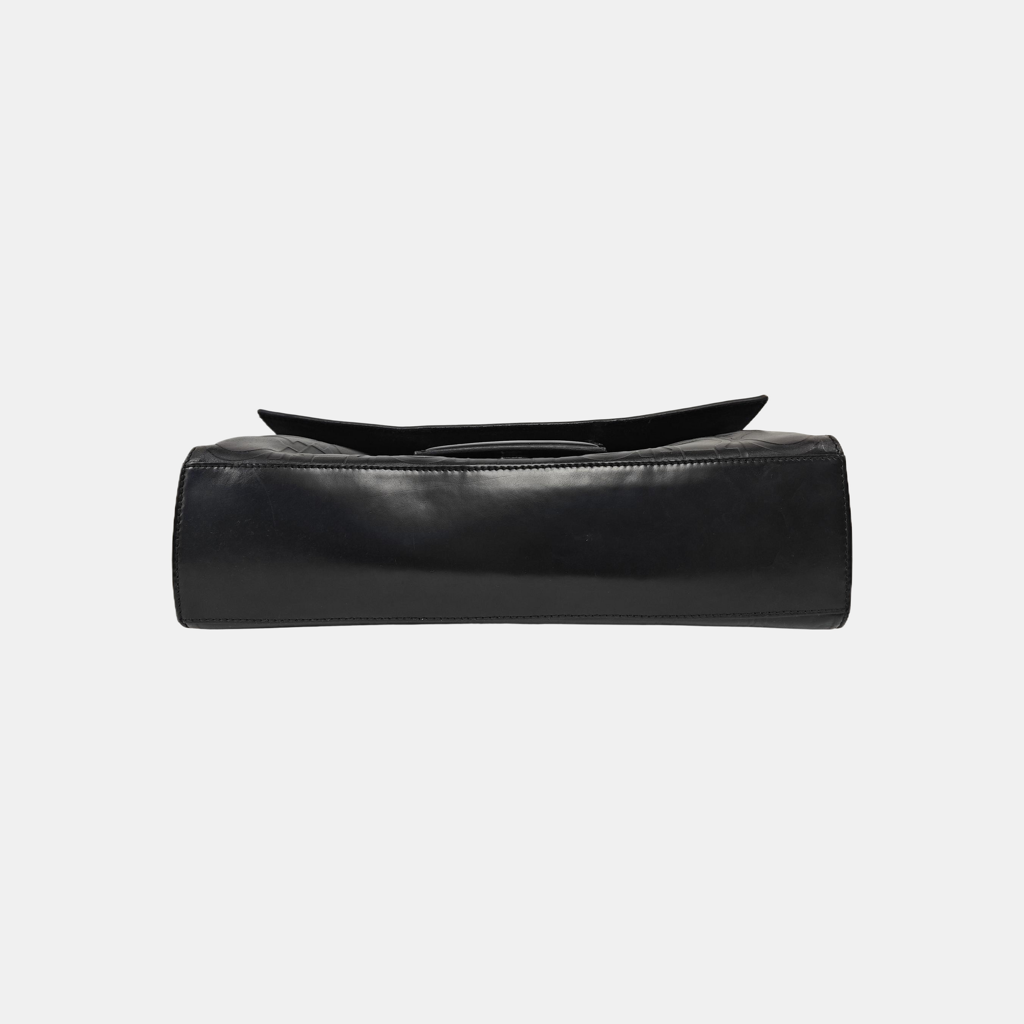 Calfskin Shoulder Bag Black