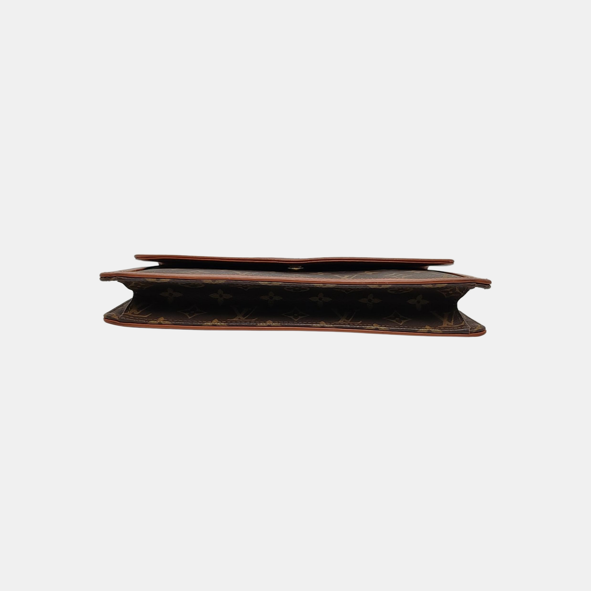 DAME GM Monogram Coated Canvas Brown