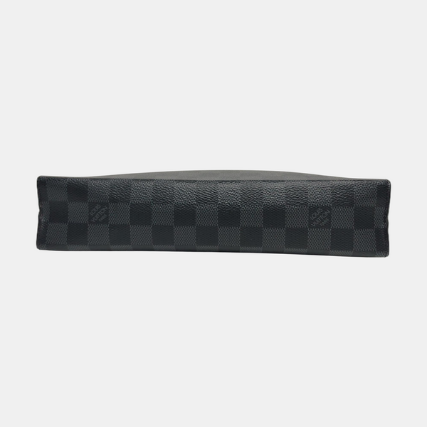 Pochette Voyag MM Damier Graphite Coated Canvas Gray