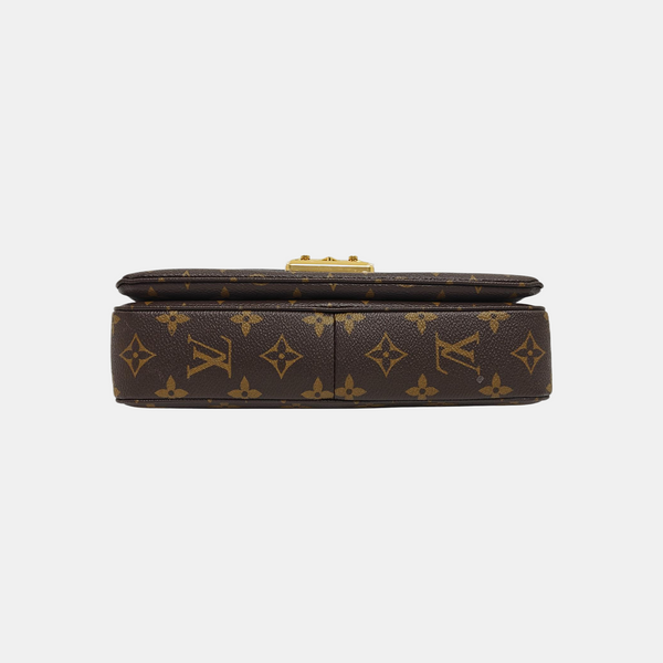 MARCEAU Monogram Coated Canvas Brown