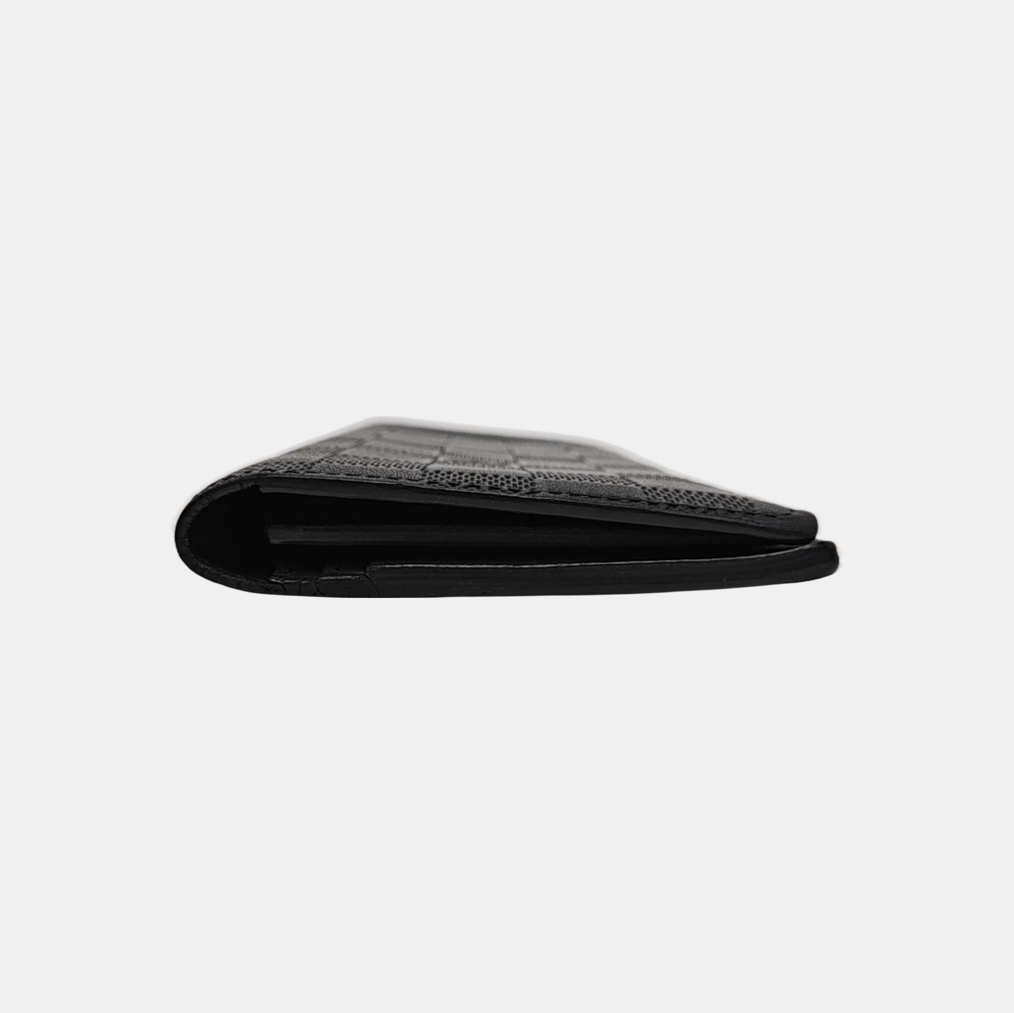 BRAZZA Damier Graphite Calfskin Black Wallet