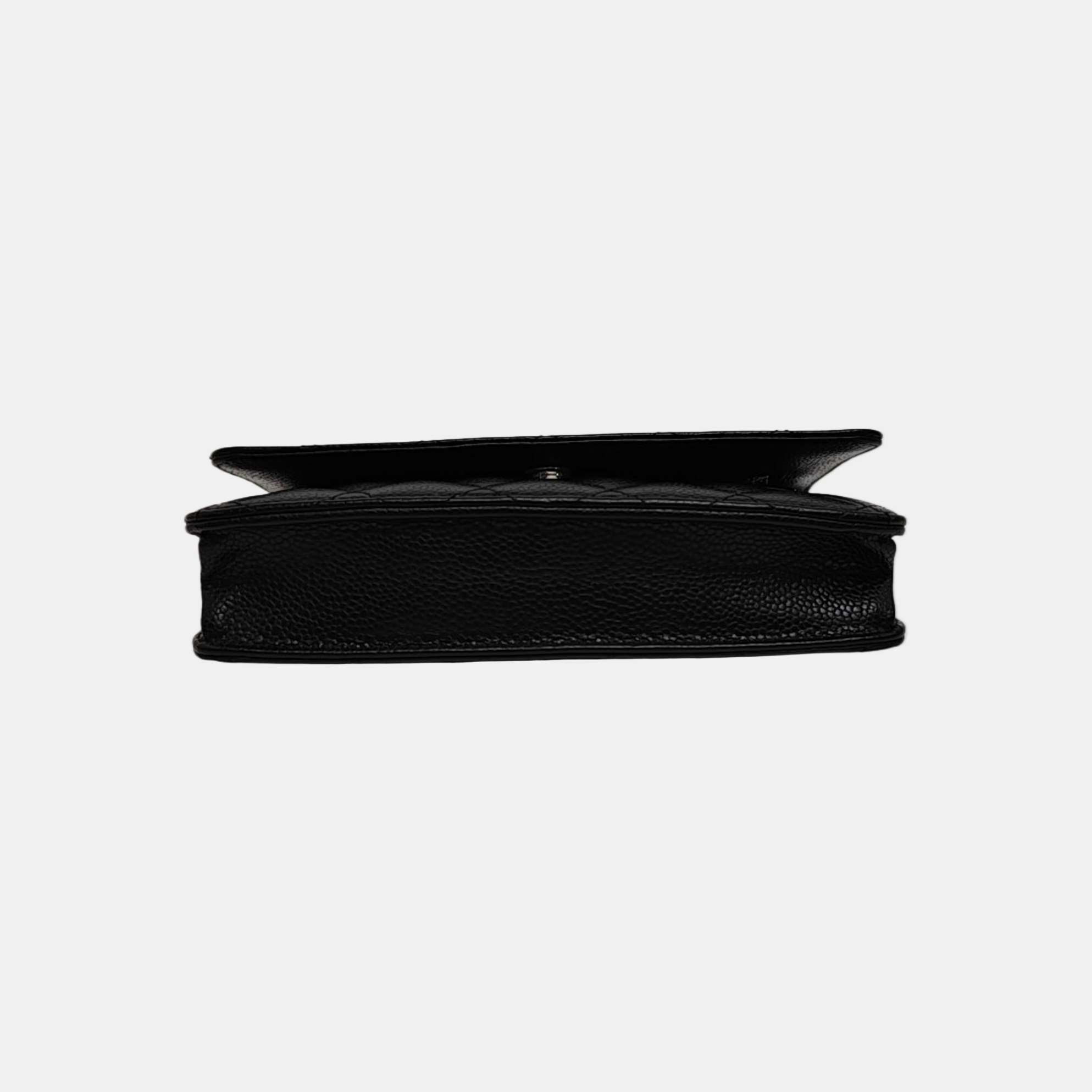 WOC Quilted Grained Calfskin Black