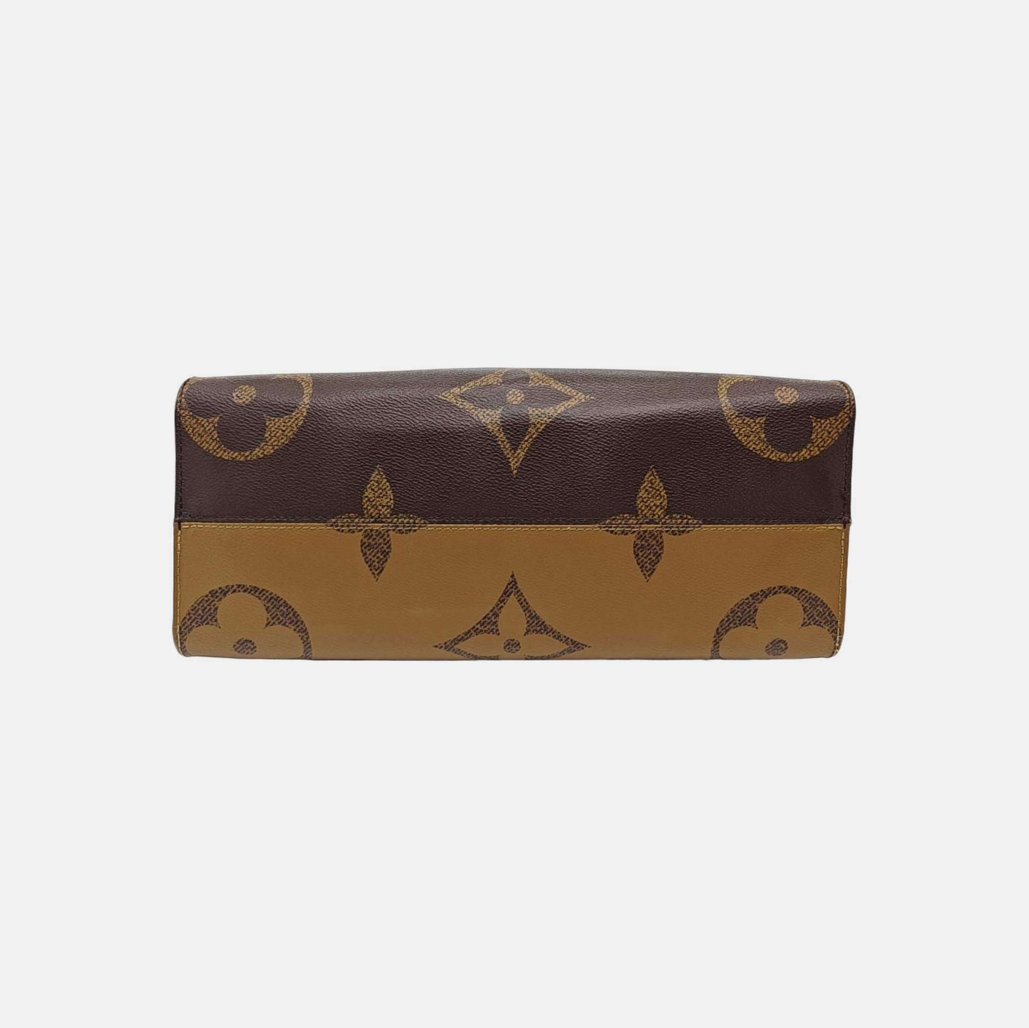 ONTHEGO MM Monogram Coated Canvas Brown