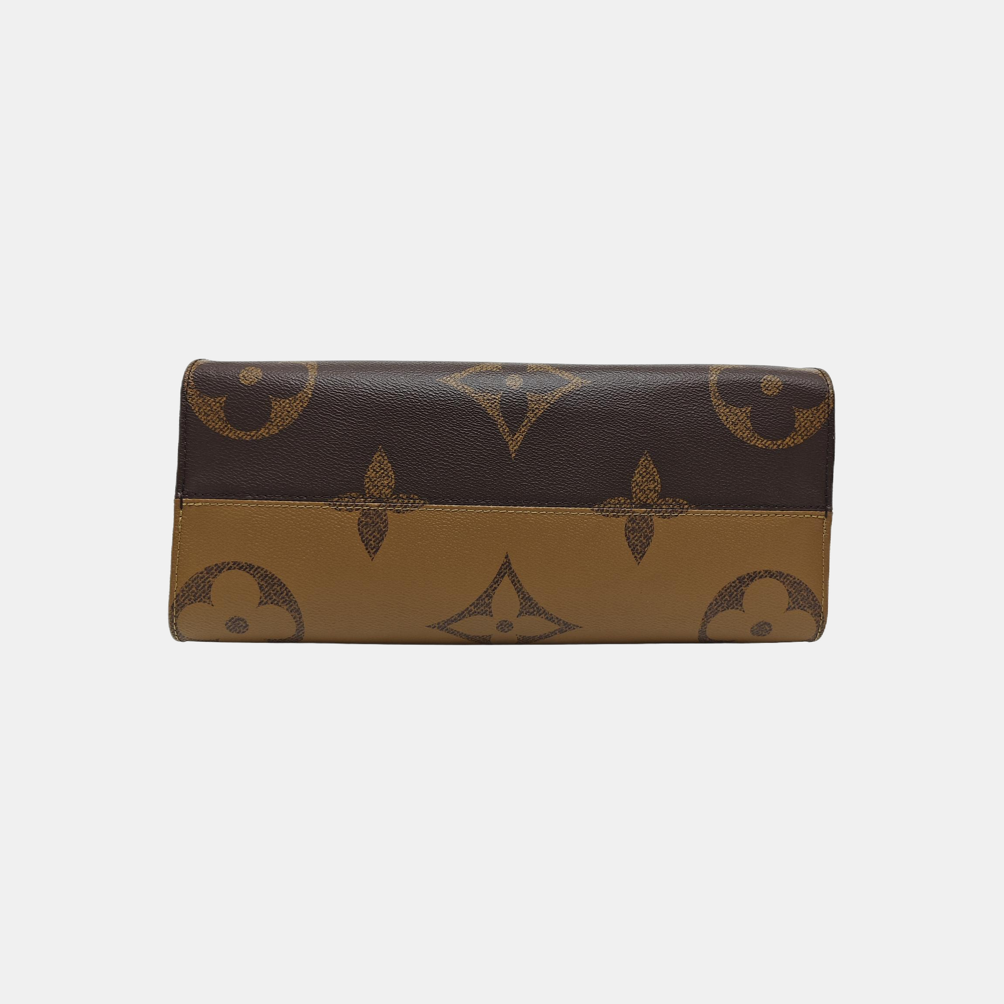 ONTHEGO MM Monogram Coated Canvas Brown