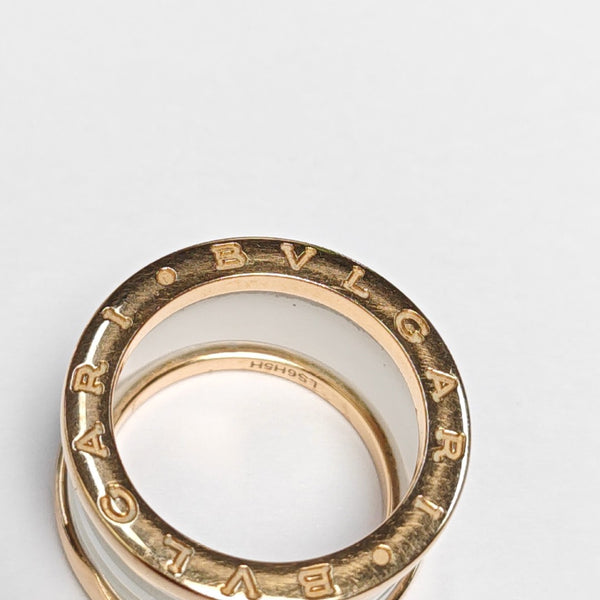 B.ZERO1 18k Rose Gold Ring EU 53