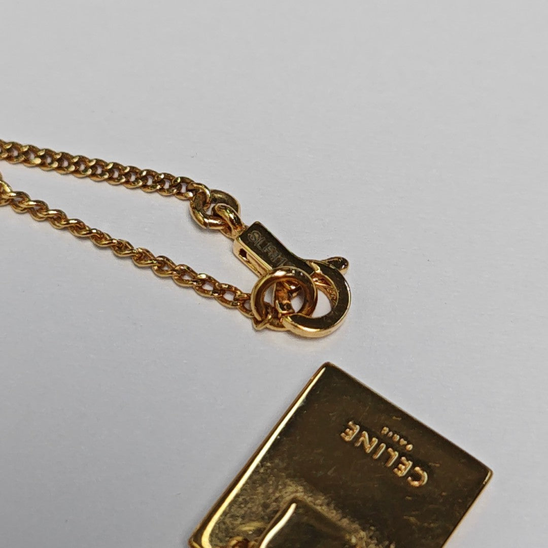 ALPHABET Brass Gold Necklace