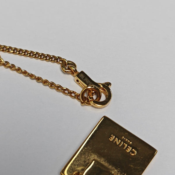 ALPHABET Brass Gold Necklace