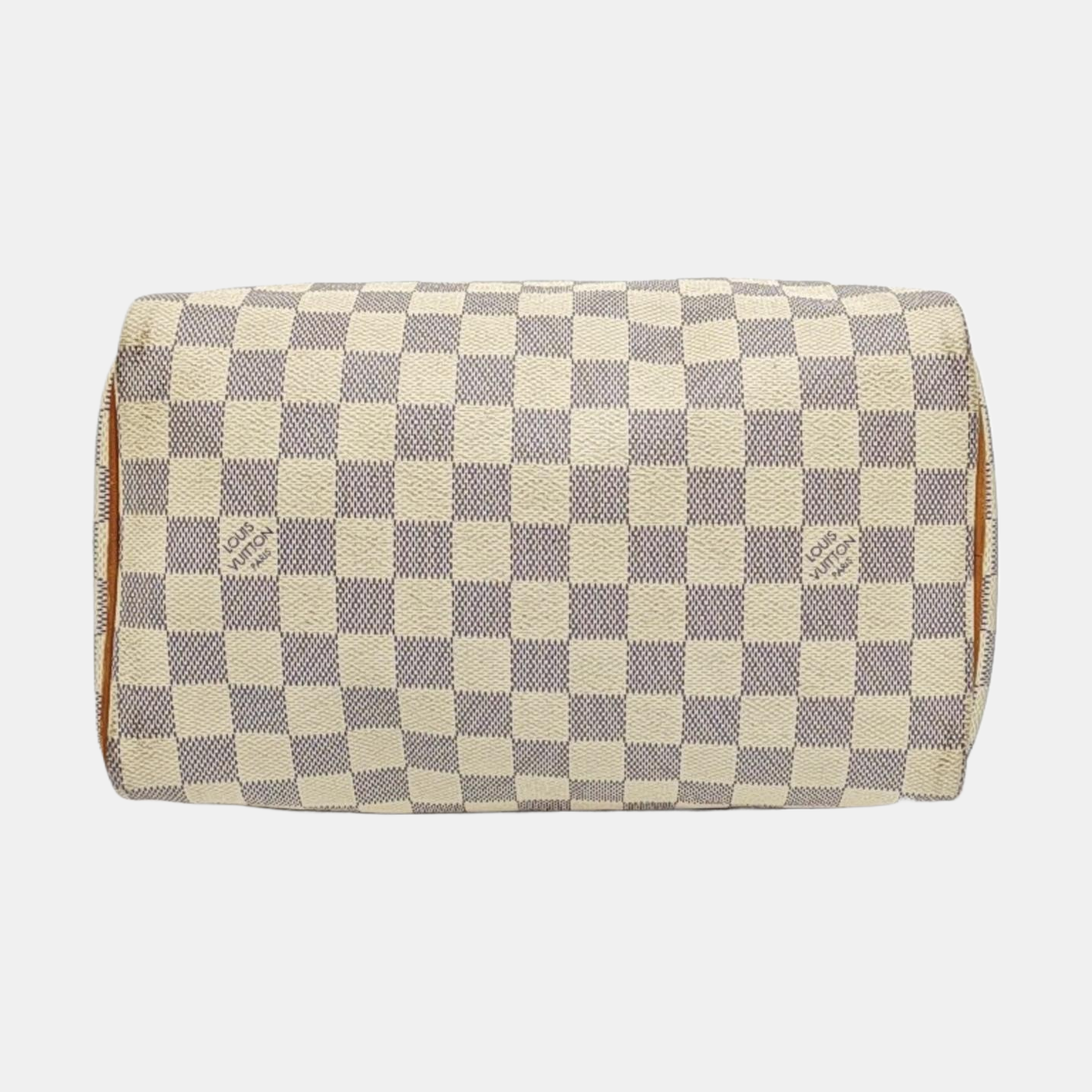 SPEEDY 25 Damier Azur Coated Canvas White
