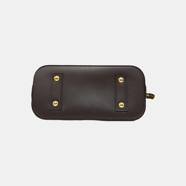 ALMA BB Damier Ebene Coated Canvas Brown
