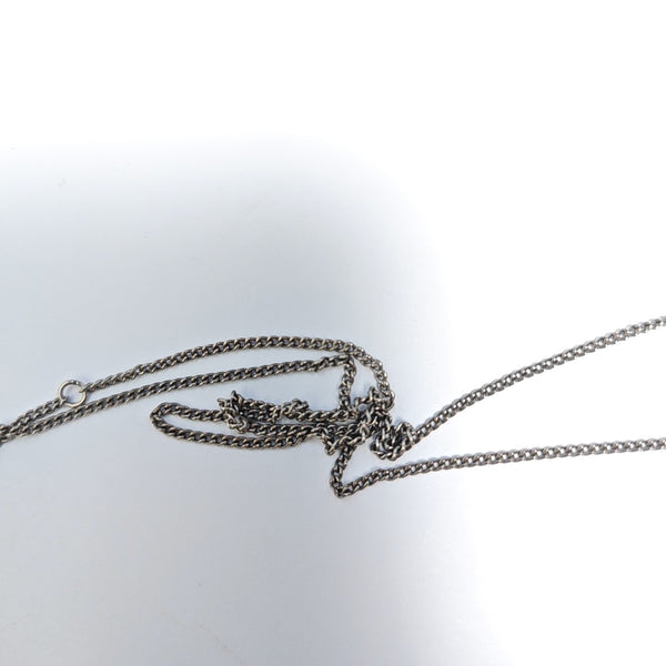 Monogram Metal Silver Necklace