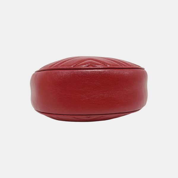 GG Marmont Mini Quilted Calfskin Red
