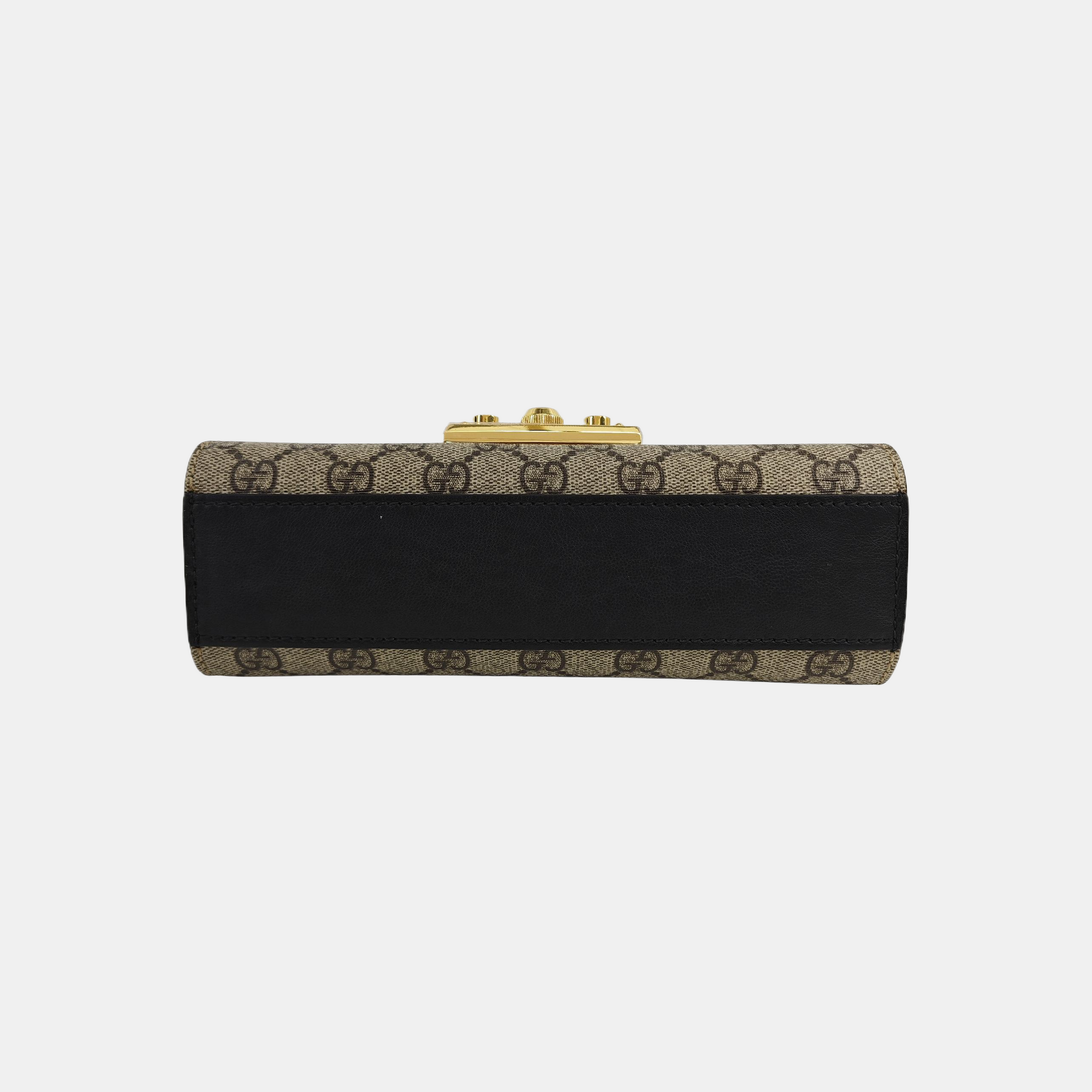 Padlock Mini Monogram Coated Canvas Beige