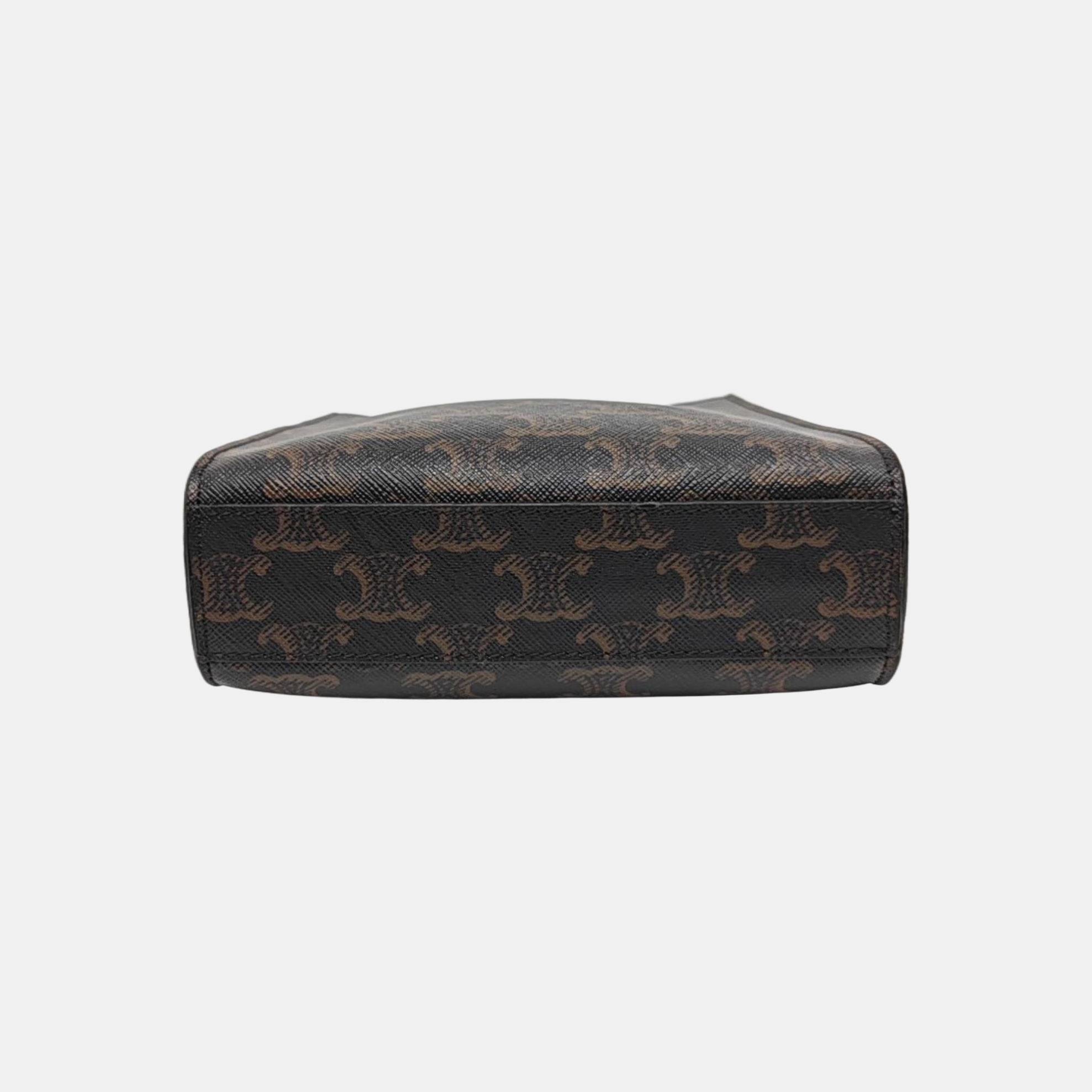 CABAS CELINE Mini Coated Canvas Brown