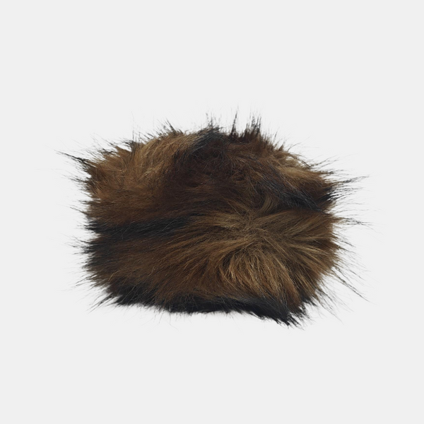Fur Shoulder Bag Brown