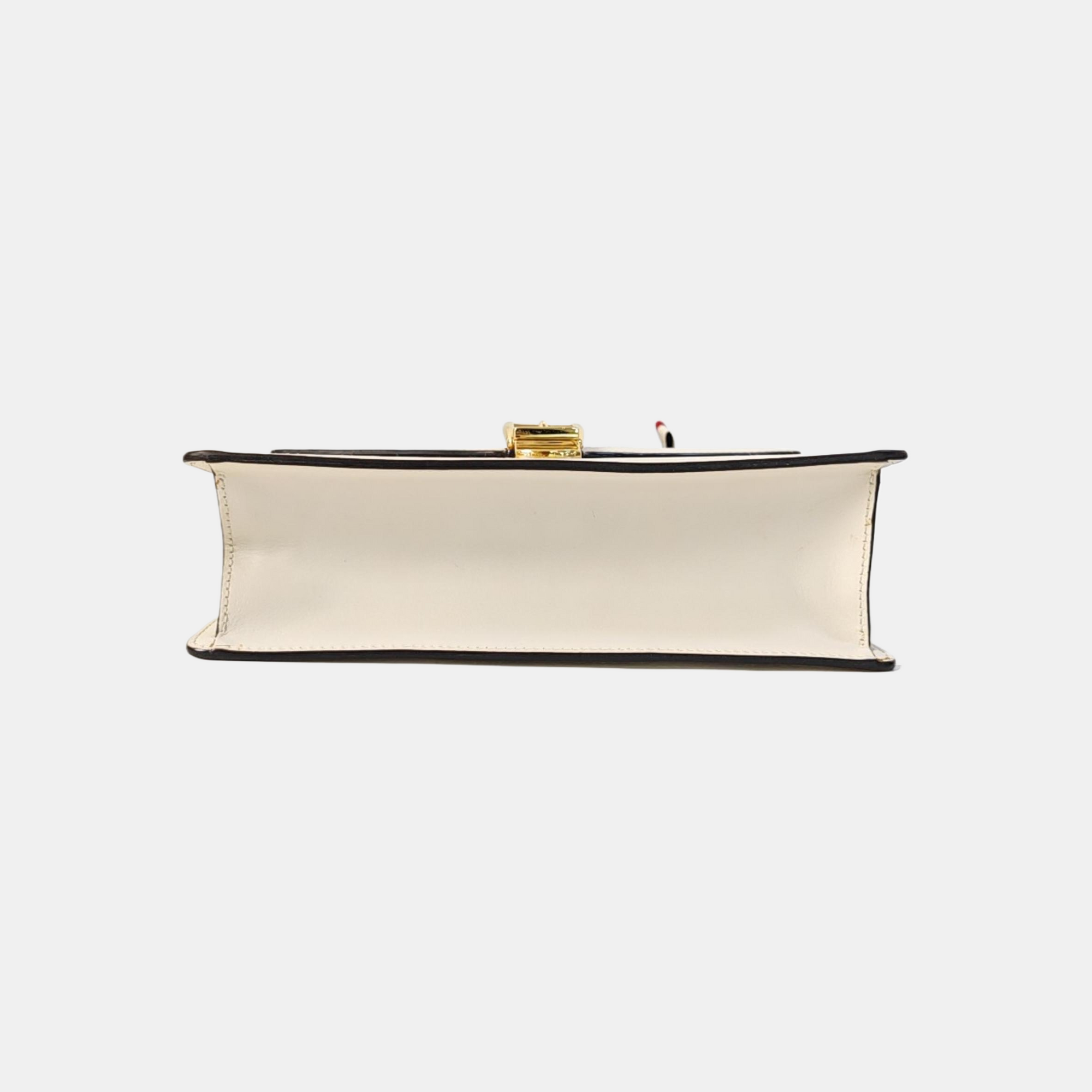 Sylvie Small Calfskin White