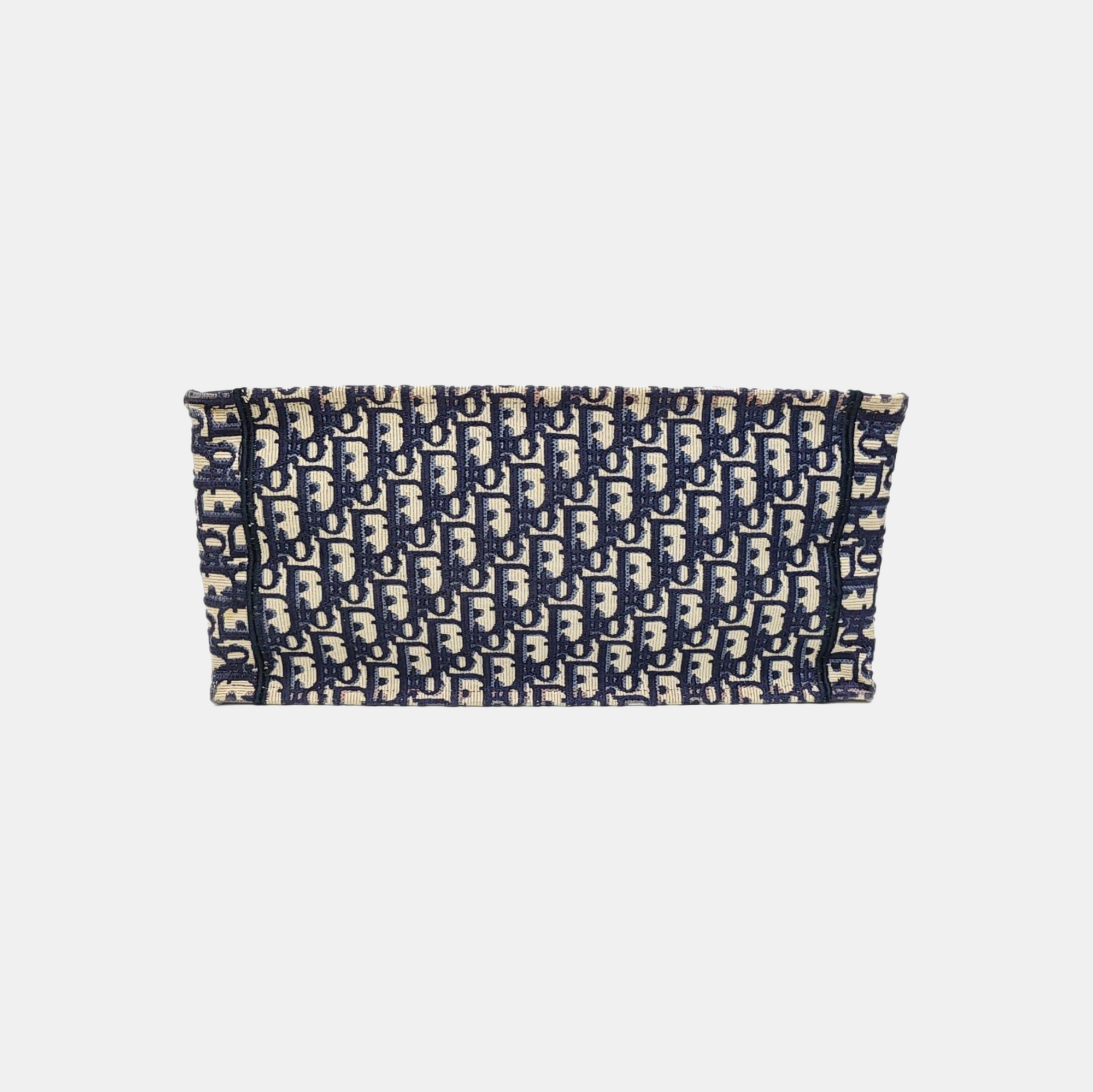 Book Tote Medium Oblique Canvas Blue