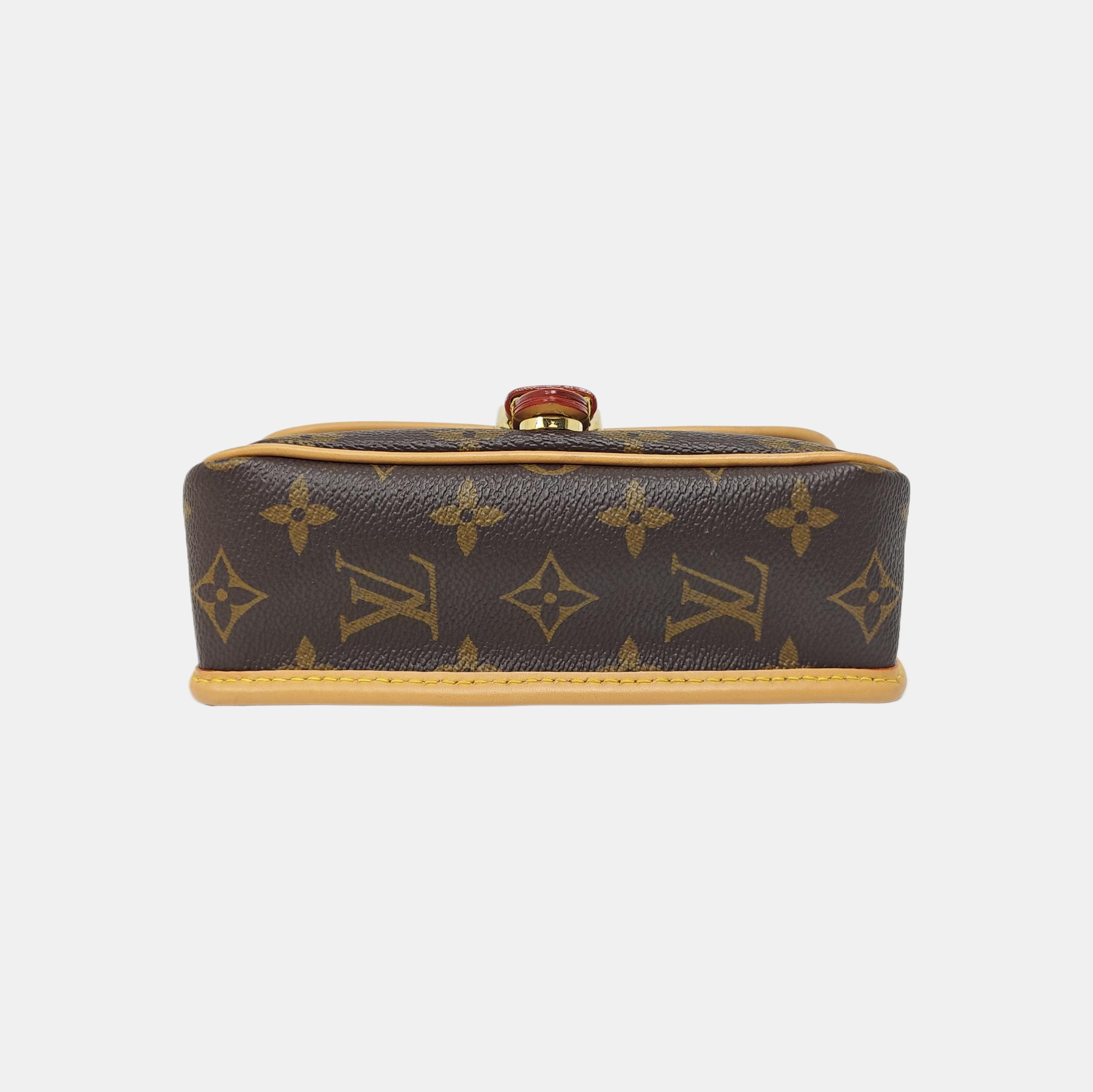 DIANE Nano Monogram Coated Canvas Brown