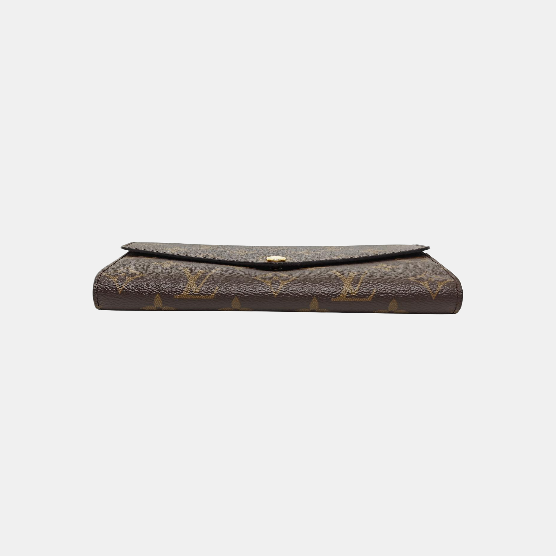 JEANNE Monogram Coated Canvas Brown Wallet