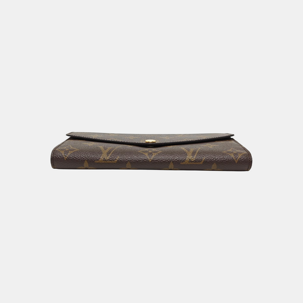 JEANNE Monogram Coated Canvas Brown Wallet