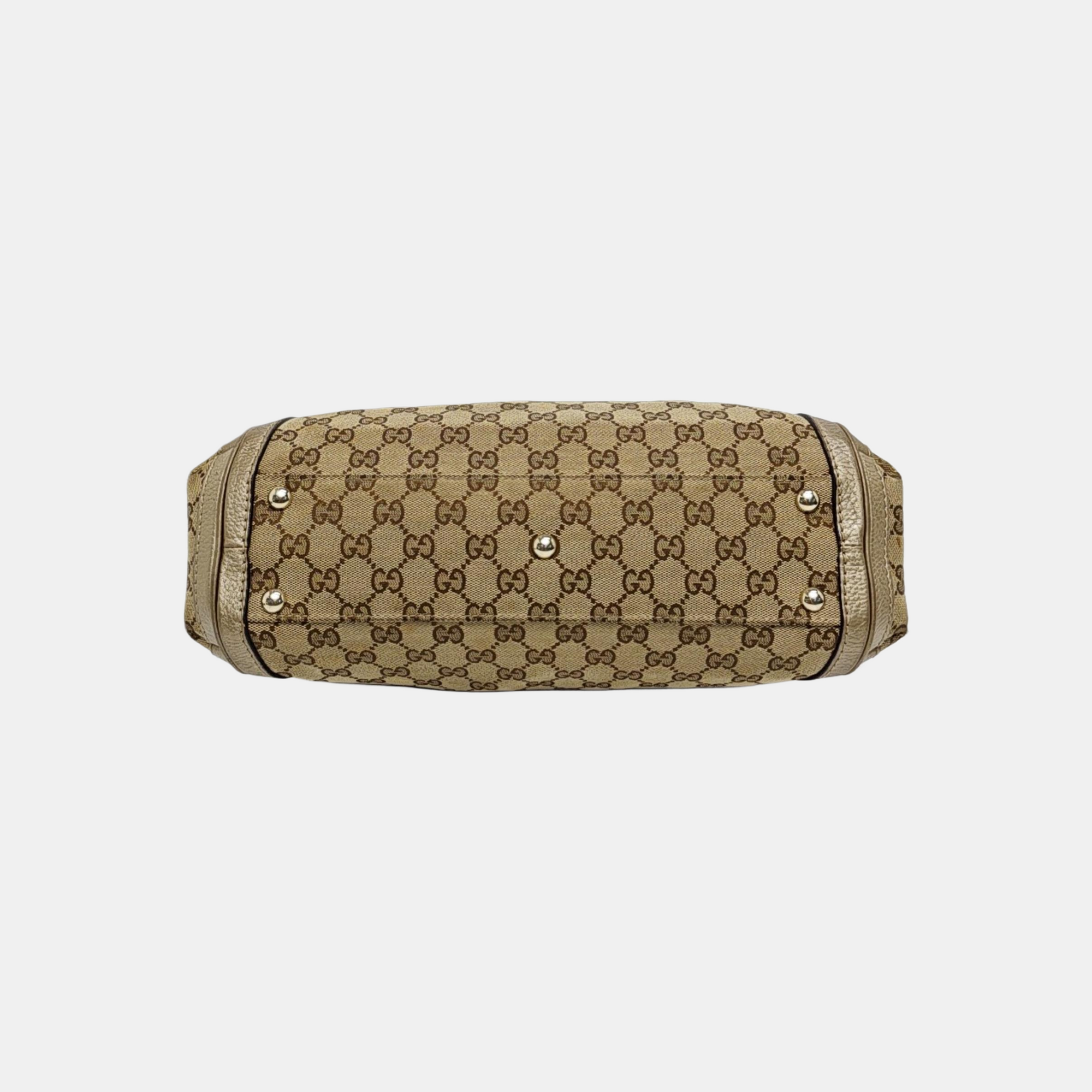 Monogram Canvas Tote Bag Beige