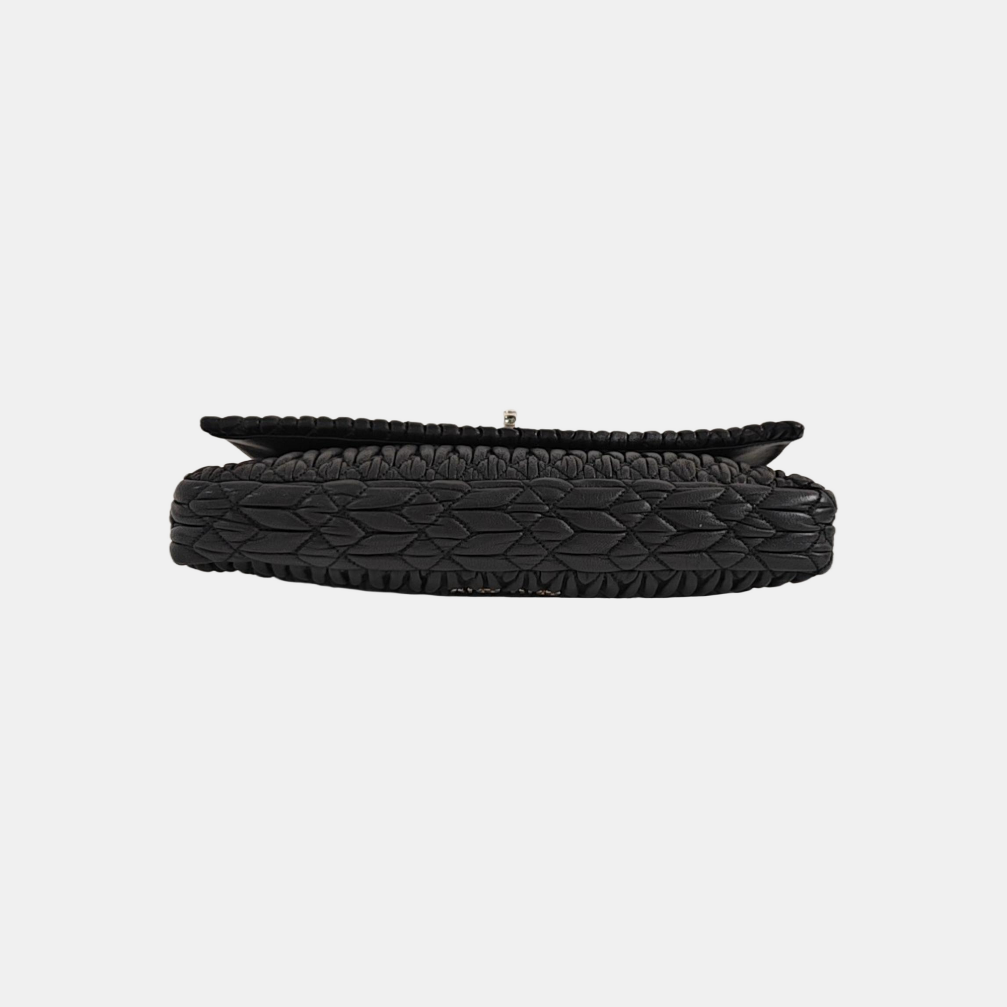 Crystal Quilted Lambskin Black