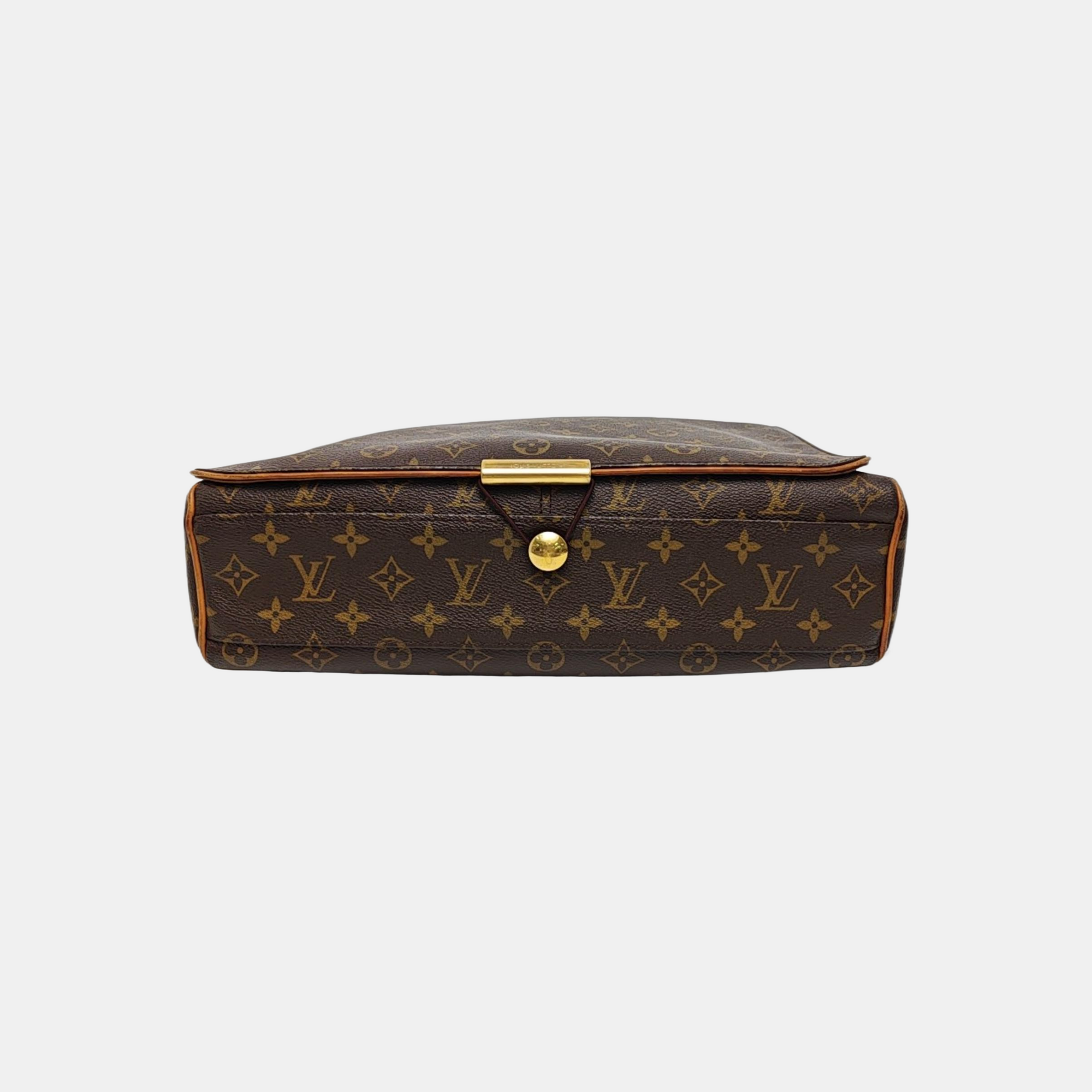 VALMY Monogram Coated Canvas Brown