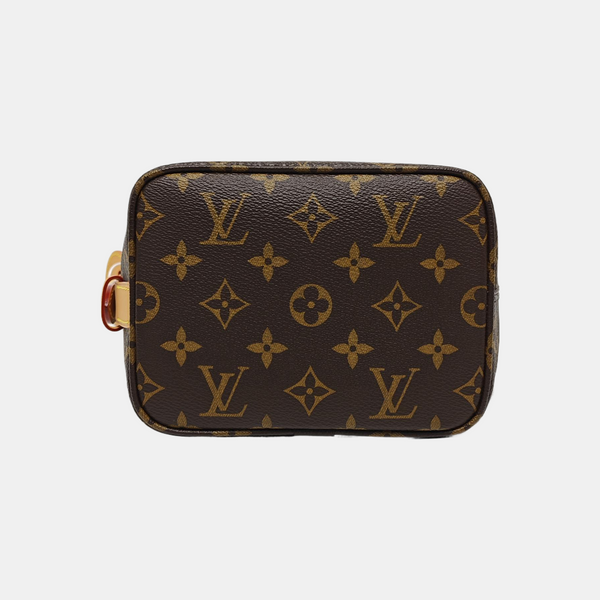 ALL IN BB Monogram Coated Canvas Brown
