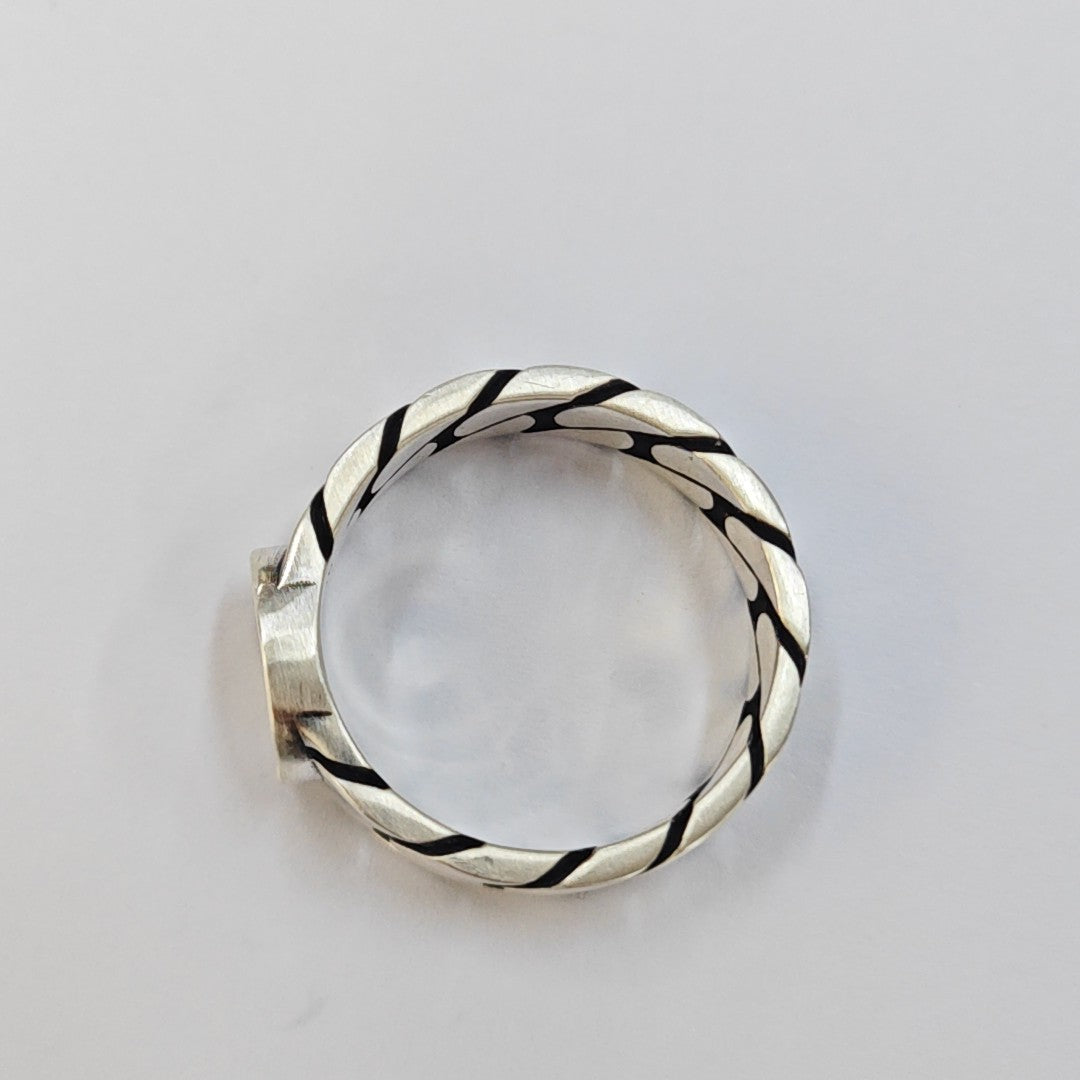 Interlocking G 925 Sterling Silver Ring HK 16