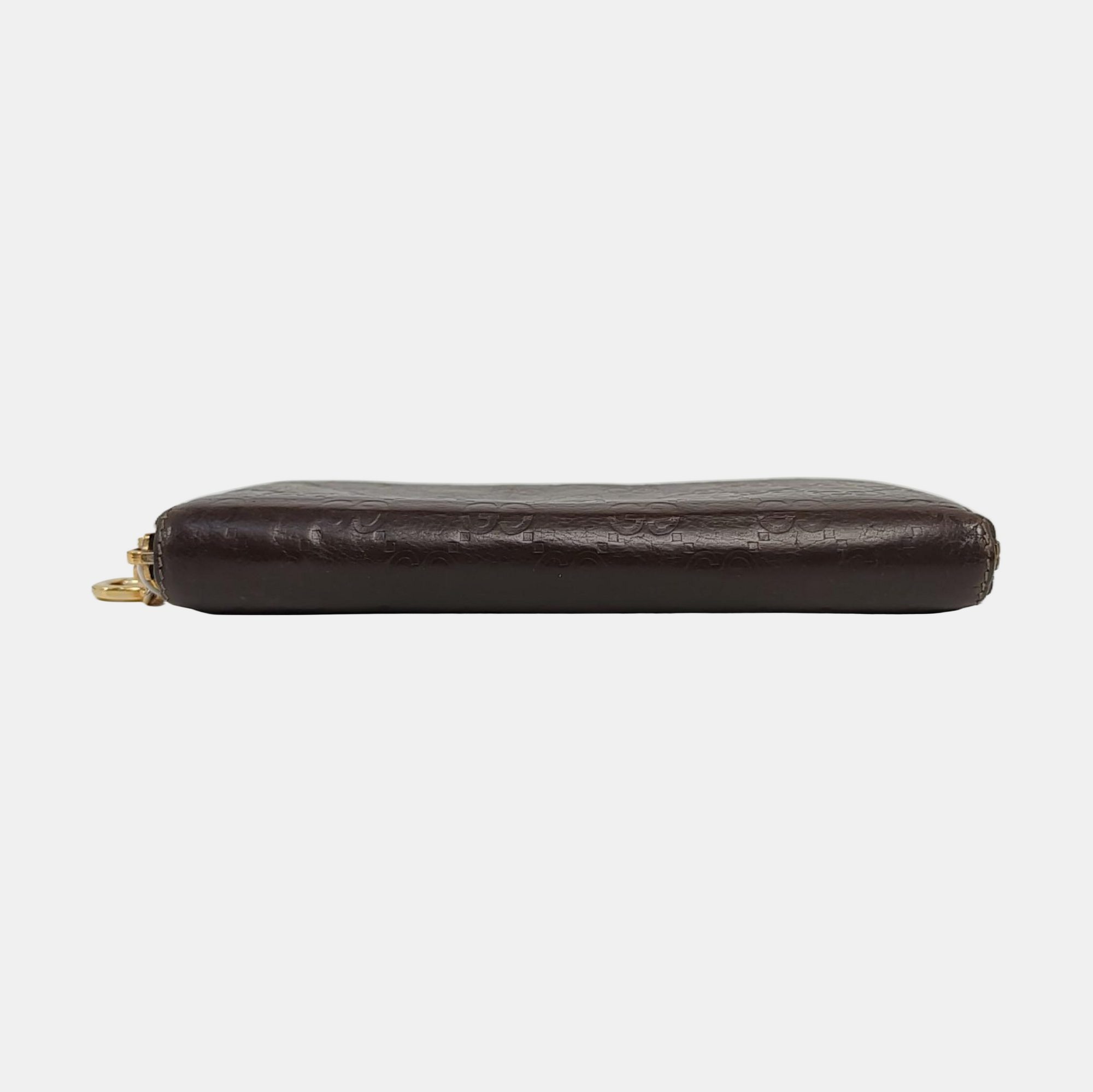 Ligne Shima Monogram Calfskin Brown Wallet