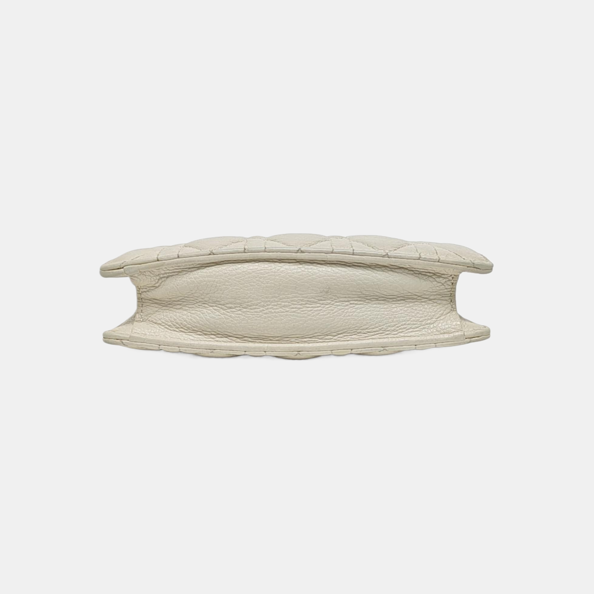 Dior Caro Small Cannage Calfskin White