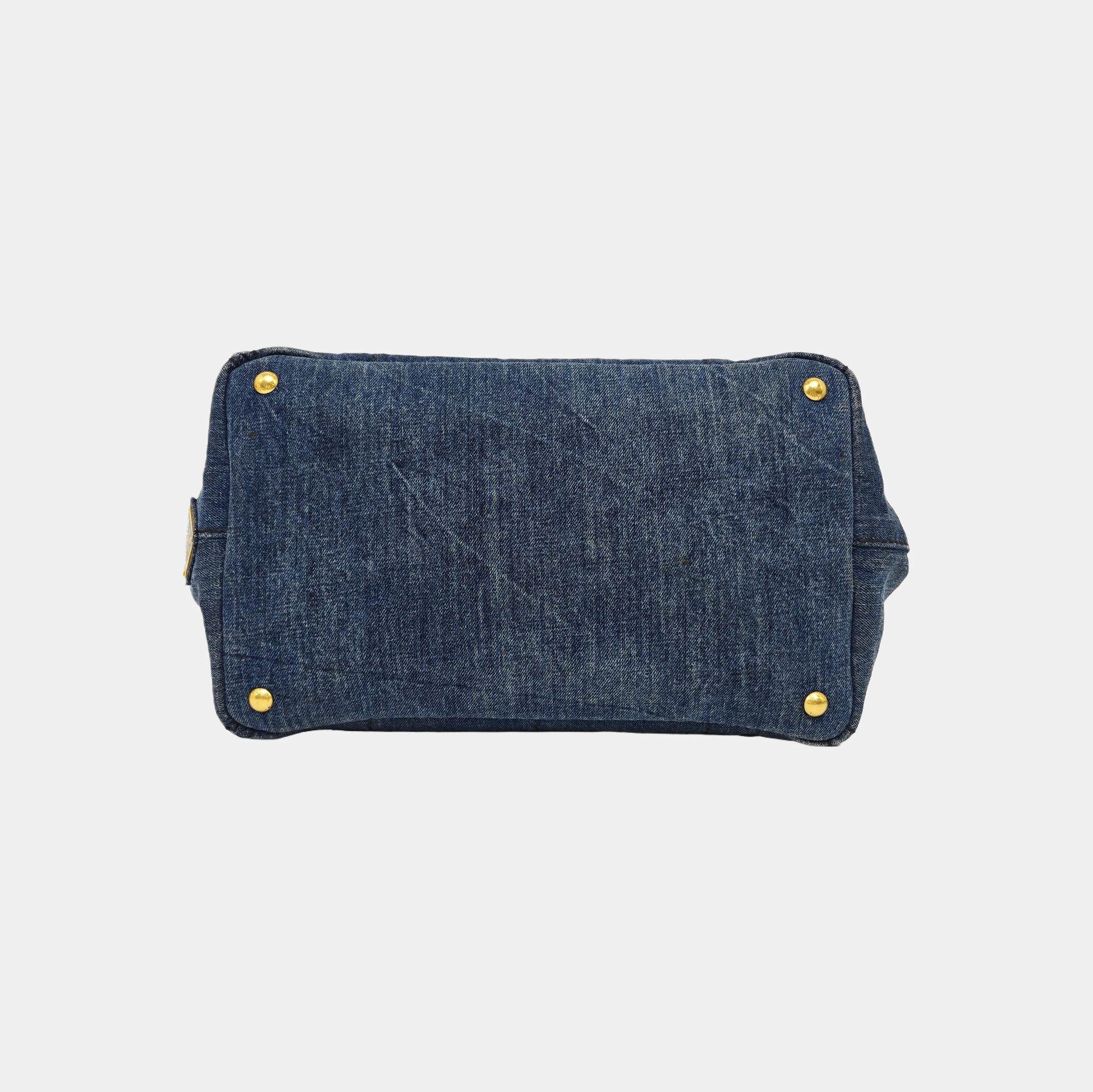 Denim Quilted Denim Blue