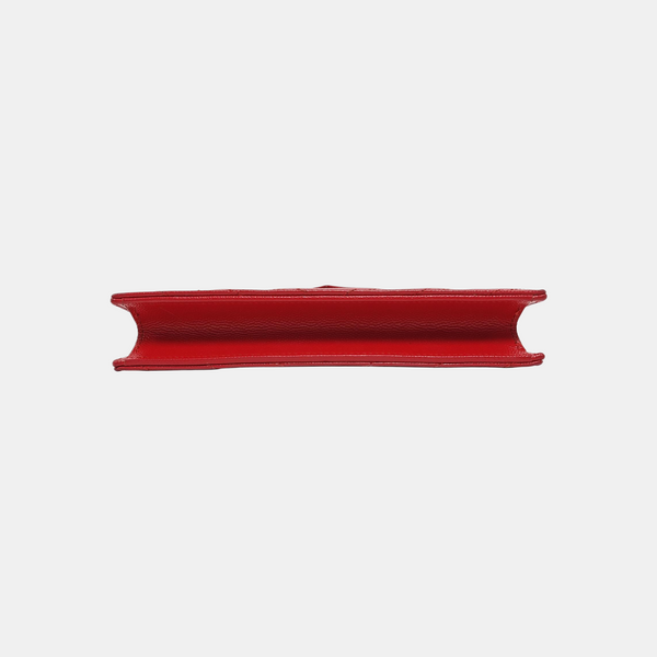 MONOGRAM WOC Chevron Calfskin Red