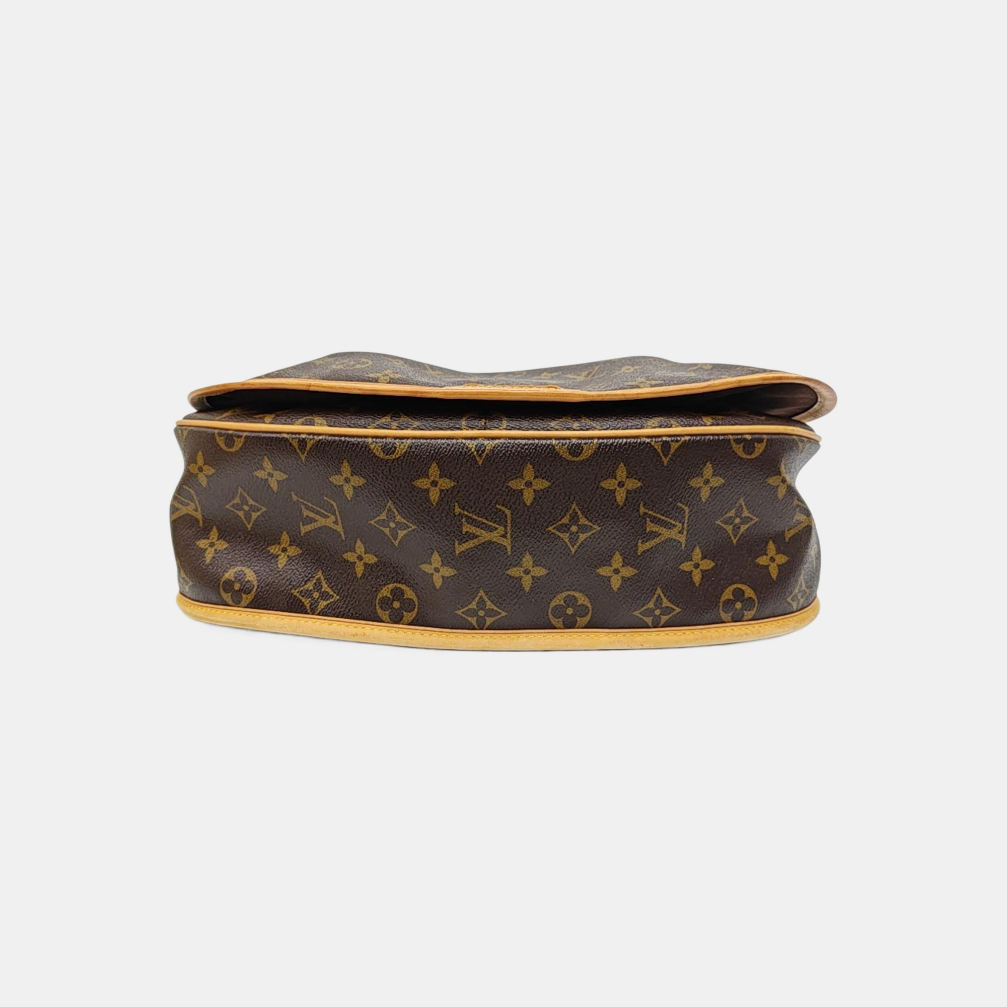 MENILMONTANT MM Monogram Coated Canvas Brown