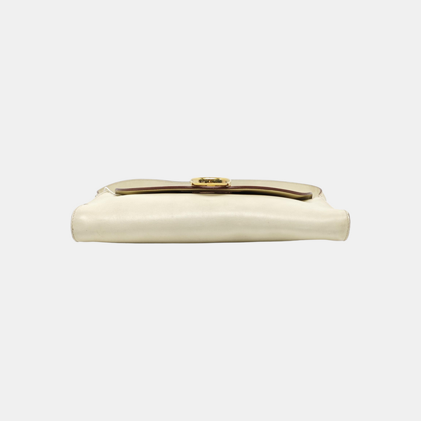 Calfskin Top Handle Bag White