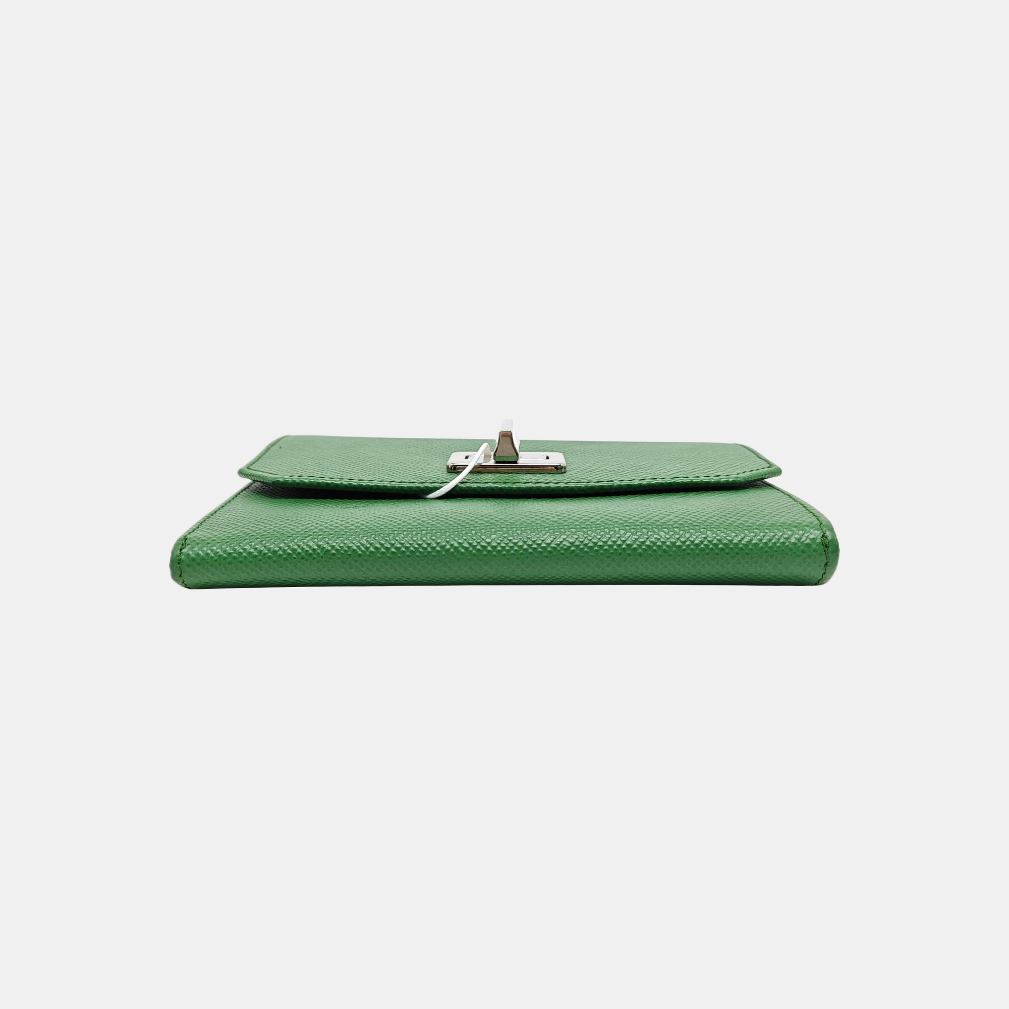Calfskin Wallet Green