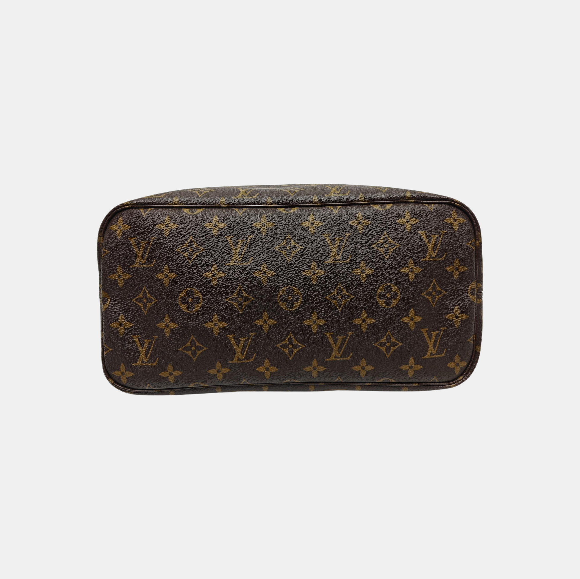 NEVERFULL MM Monogram Coated Canvas Brown