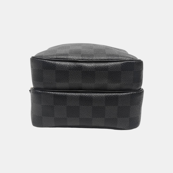 REM Damier Graphite Coated Canvas Gray