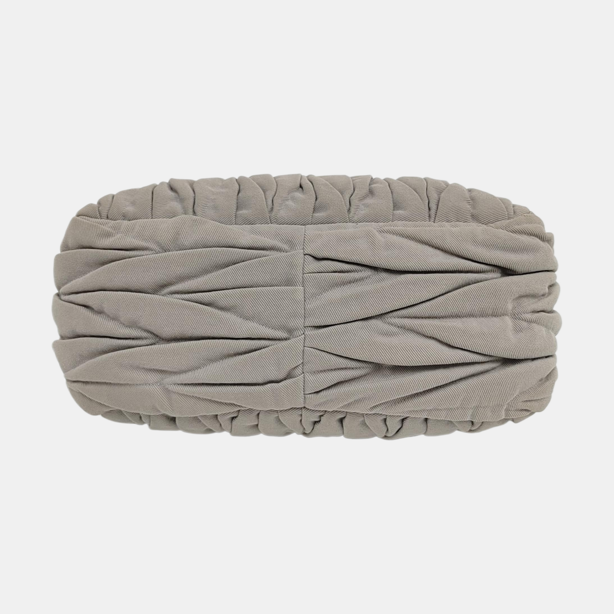 Quilted Fabric Shoulder Bag Gray