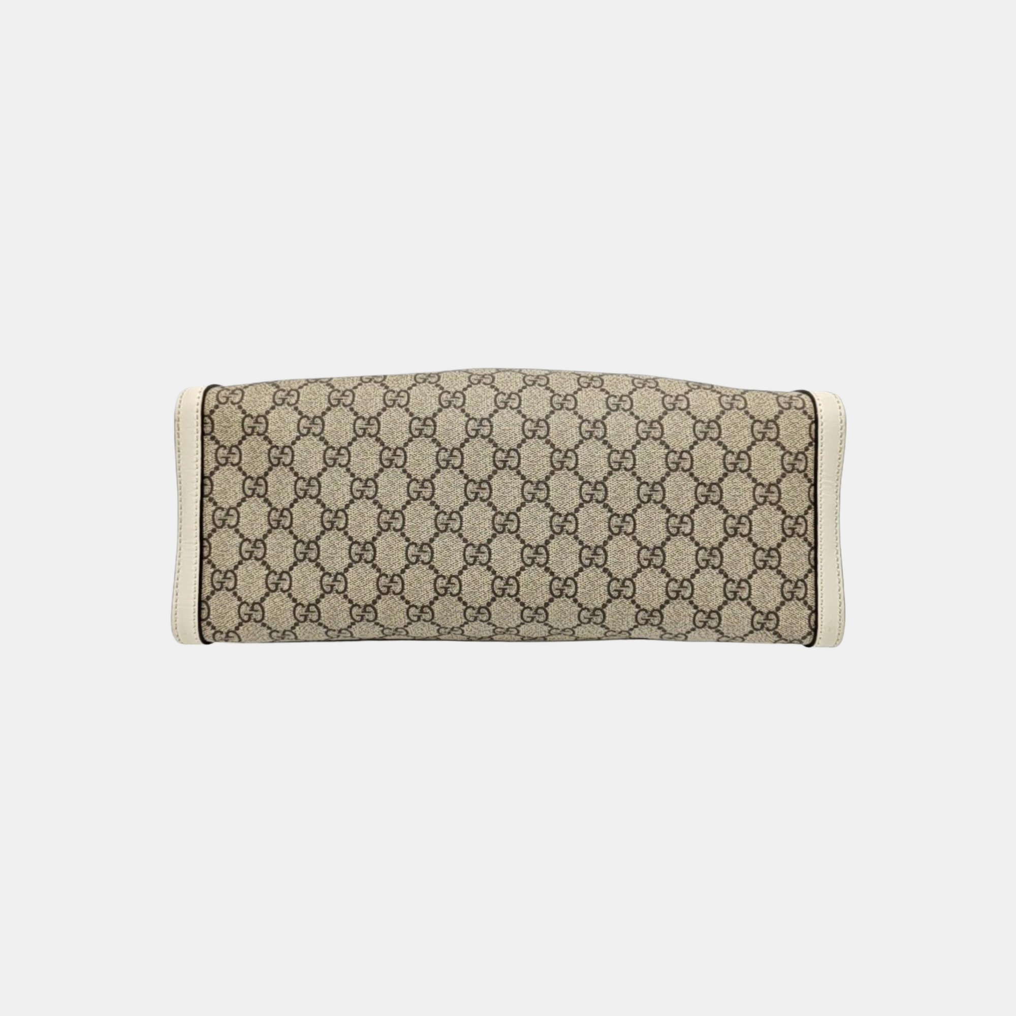 Padlock Medium Monogram Coated Canvas Beige