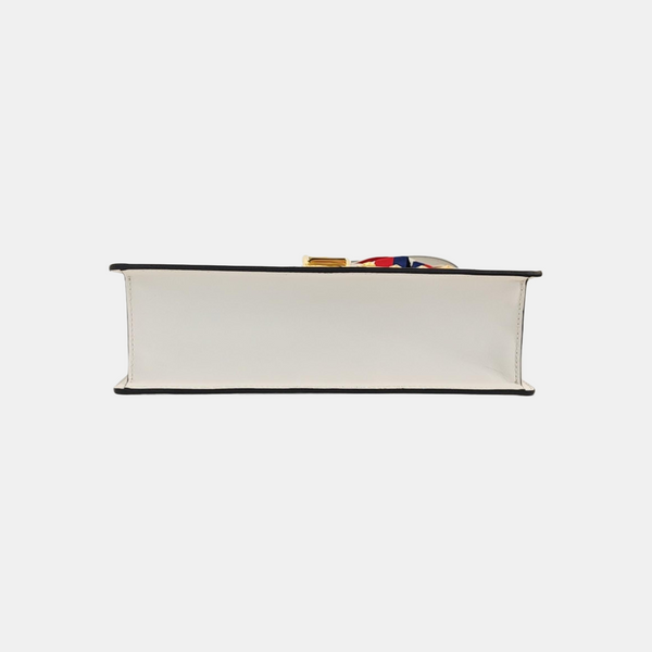 Sylvie Small Calfskin White