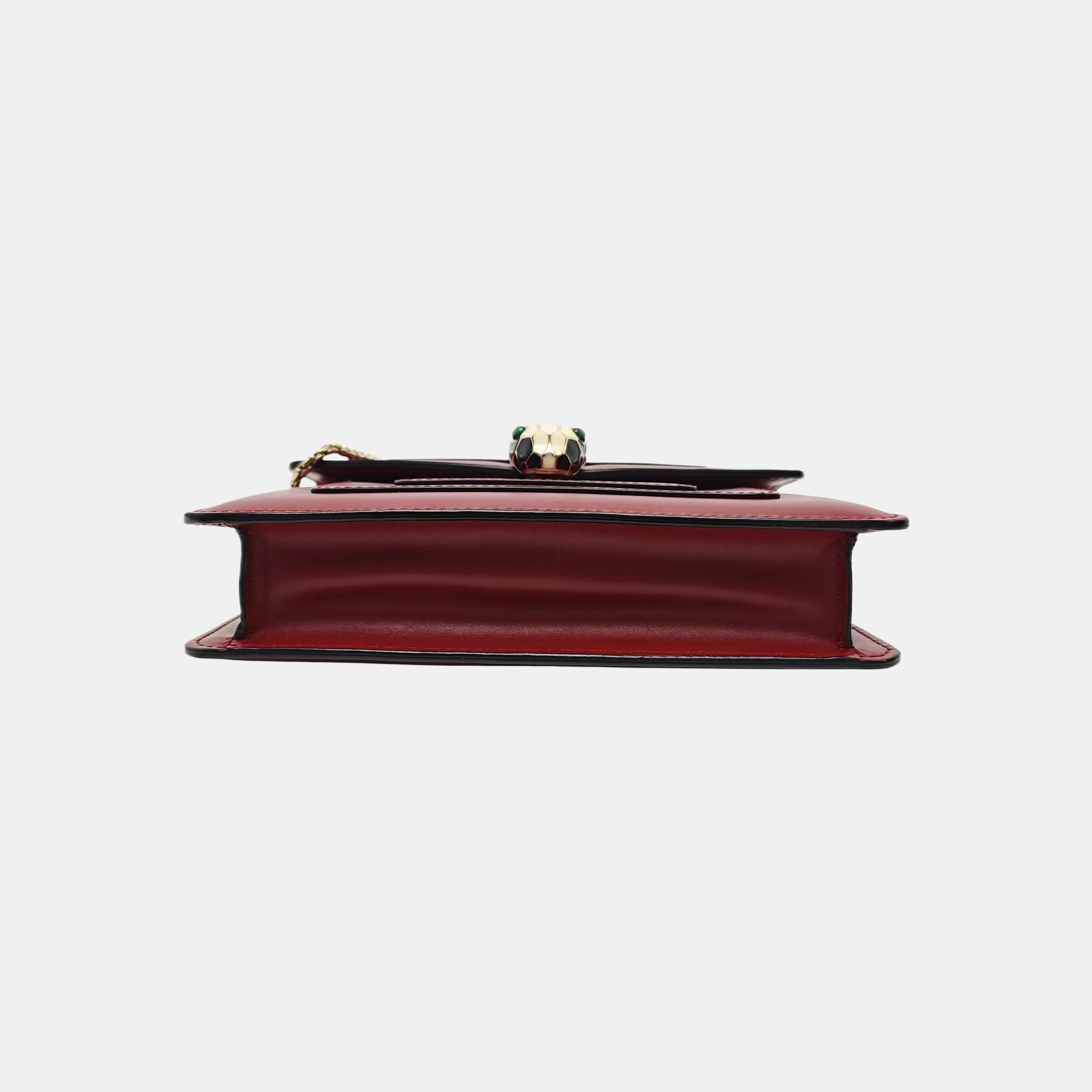 SERPENTI FOREVER Small Calfskin Red