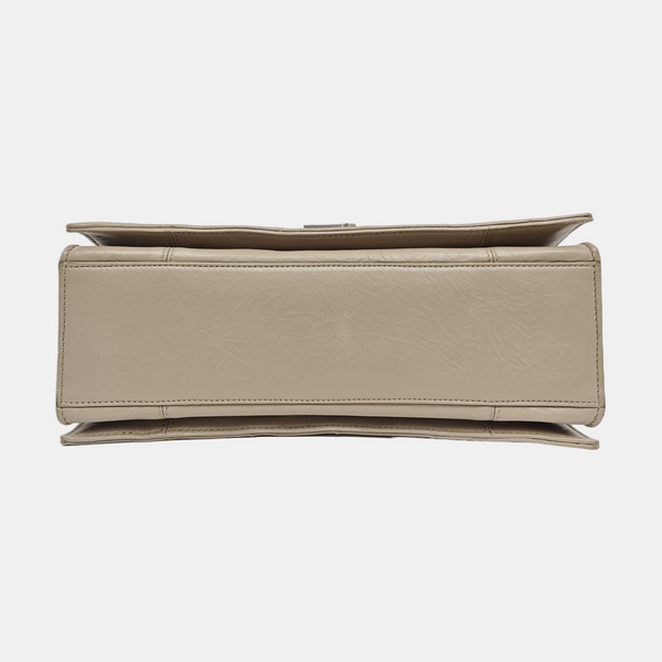 Crush Medium Quilted Calfskin Beige
