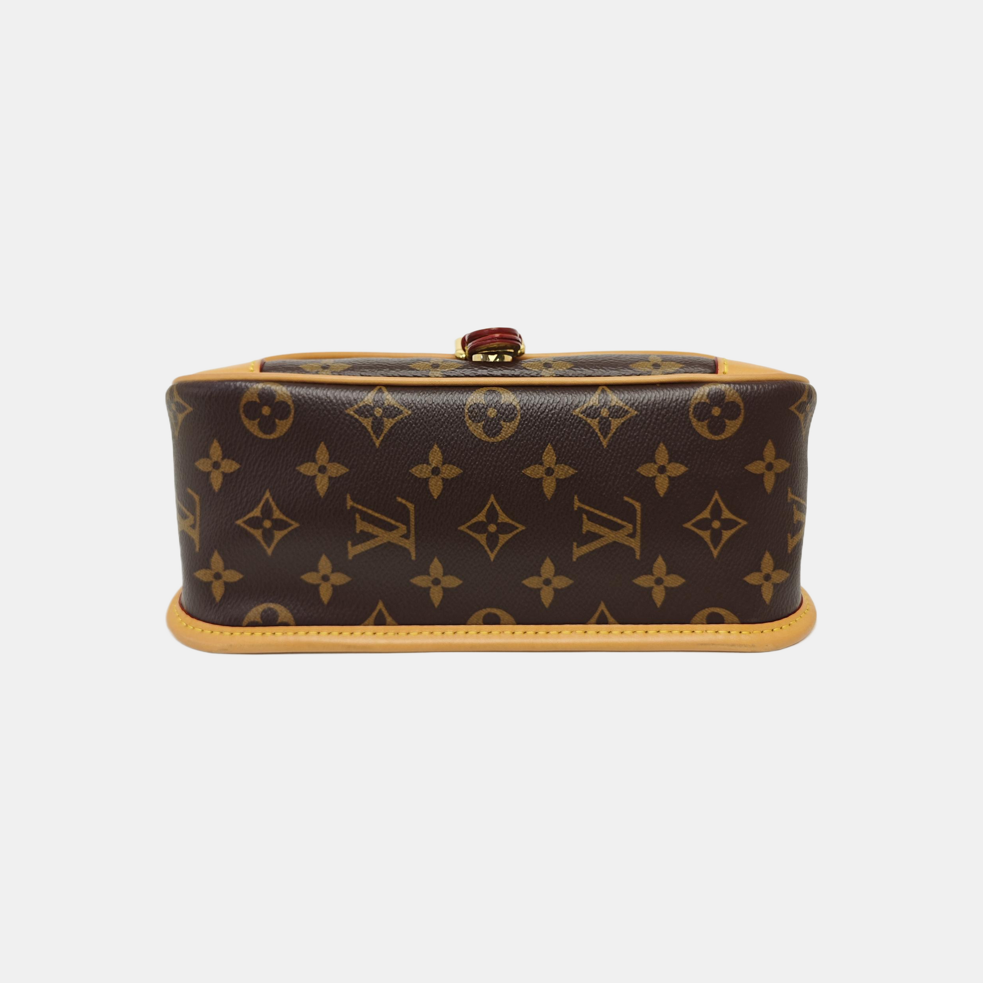 DIANE Monogram Coated Canvas Brown