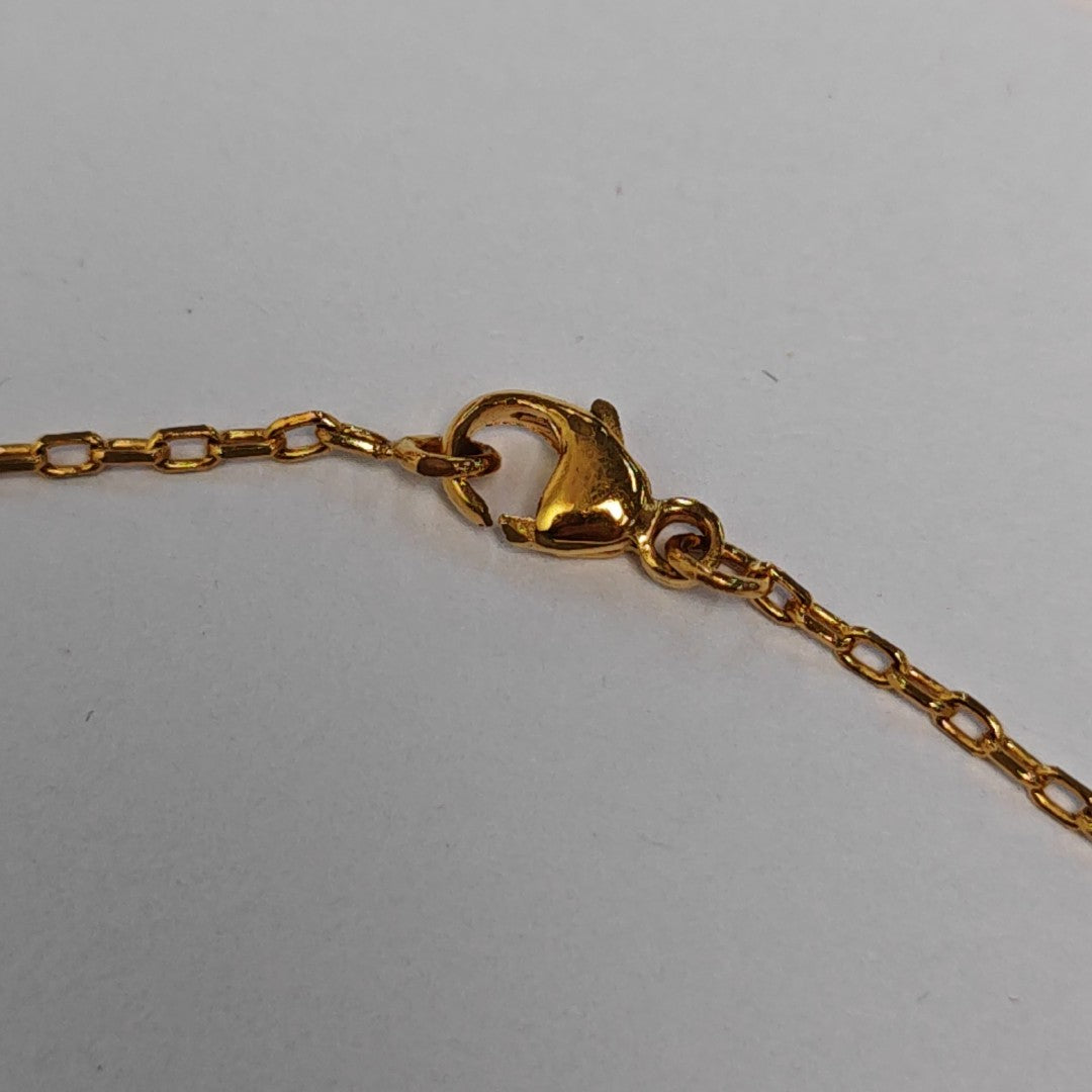 Pop H Metal Gold Necklace