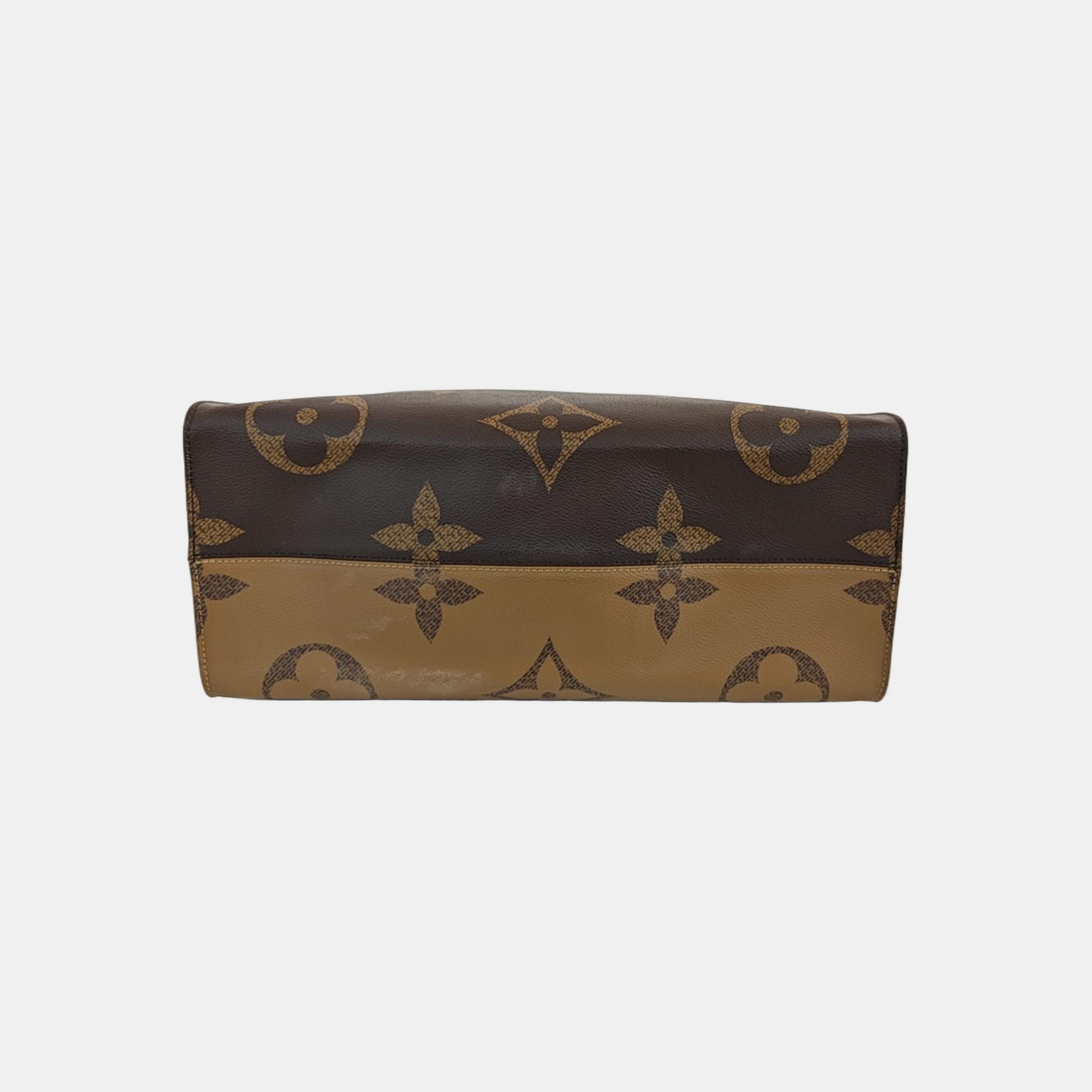 ONTHEGO GM Monogram Coated Canvas Brown