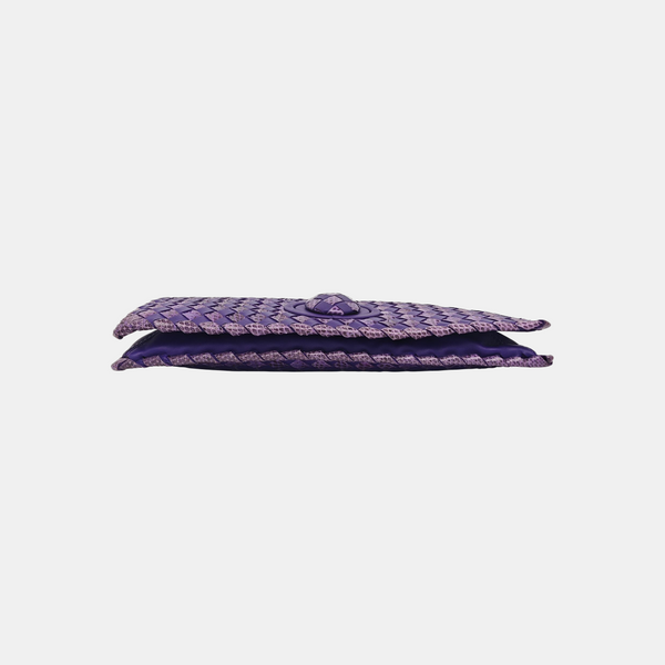 Calfskin Clutch Purple